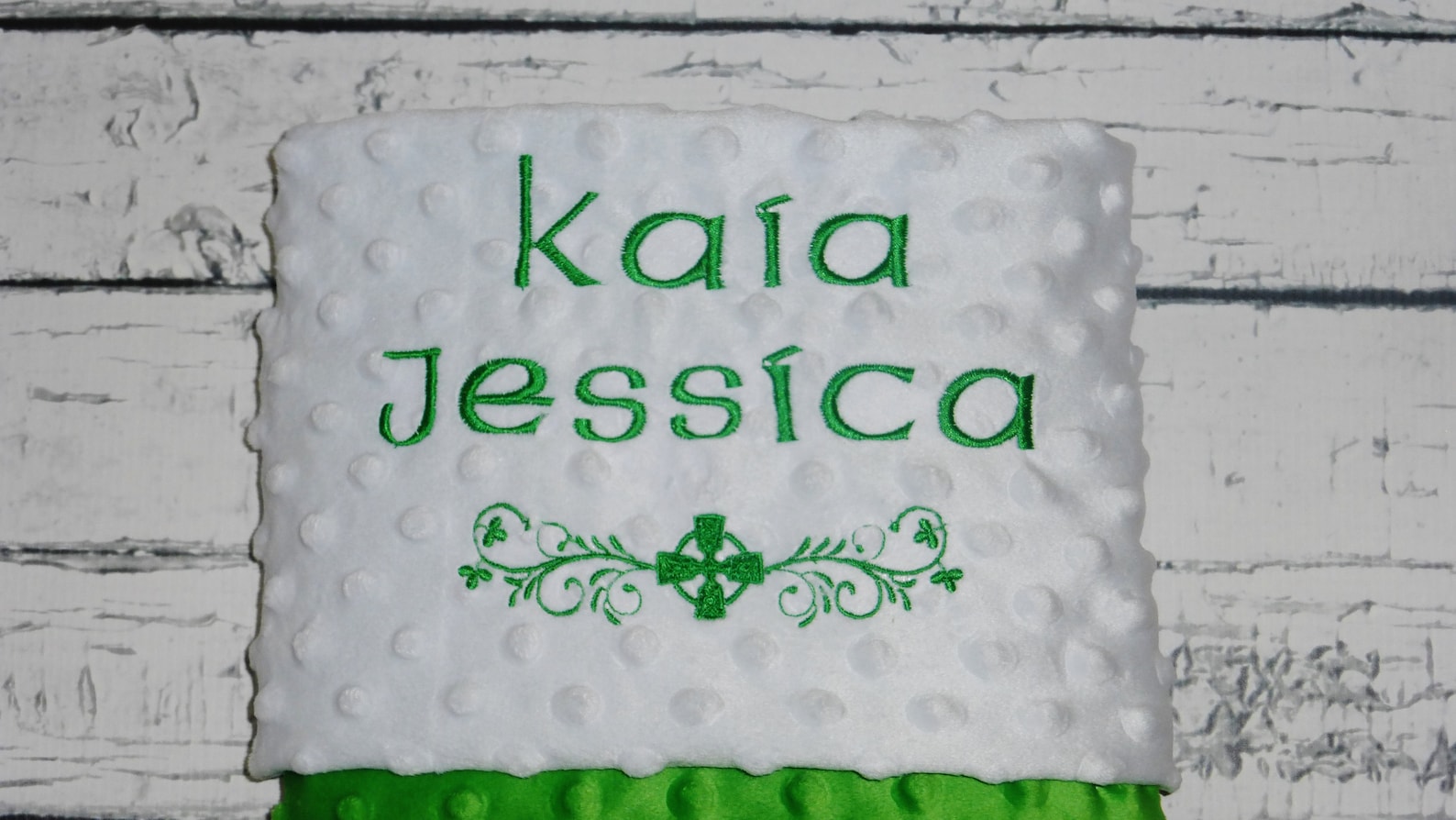 Irish Baby Blanket Irish Baptism Blanket Minky Baby Blanket Etsy