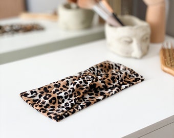 Headwrap, leopard print head wrap