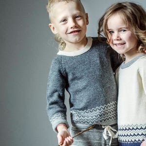 Nordic pullover in carbone maglione bambino maglione bambini maglione bambini pullover lana a maglia pullover / lana maglione ragazza maglione