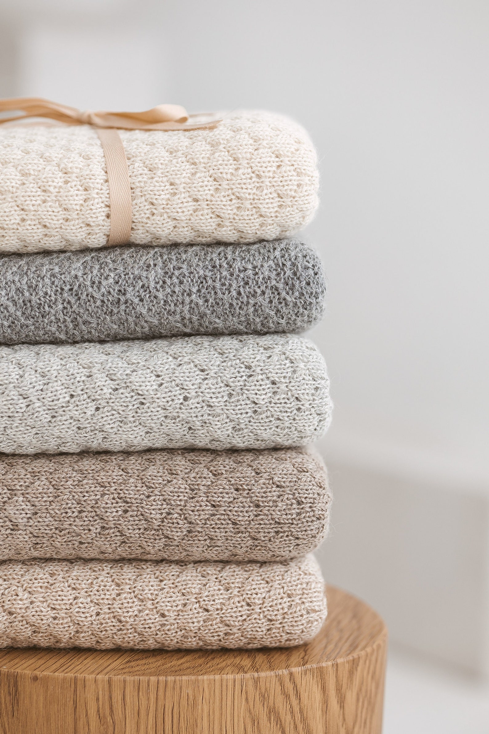 Alpaca Baby Blanket 100 Baby Girl Gift Knitted Blanket Eco Friendly 