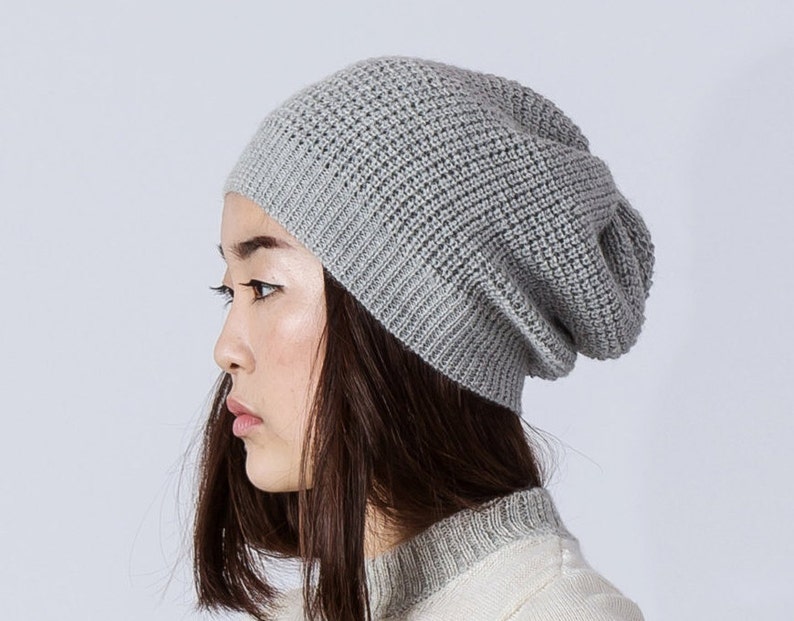 Slouchy Hat / Knit Alpaca Hat - Etsy 