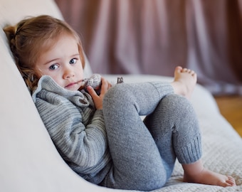 Leggings en laine pour bébé, pantalons en alpaga pour enfants de 3 mois à 8 ans