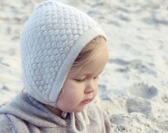 Baby hat alpaca wool baby cap textured knit newborn hat baby bonnet baby boy hat white gray brown taupe ivory pink baby gift baby girl gift