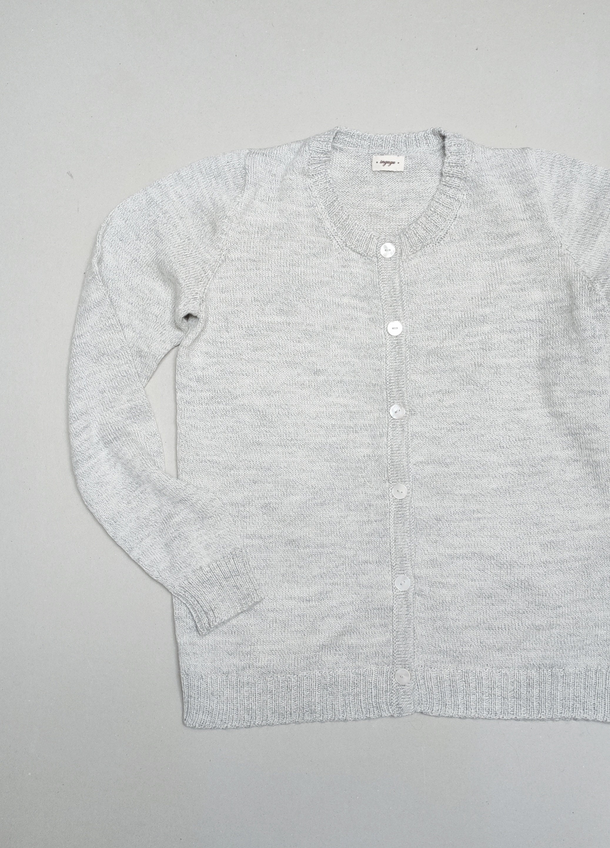 SAMPLE SALE alpaca crewneck cardigan