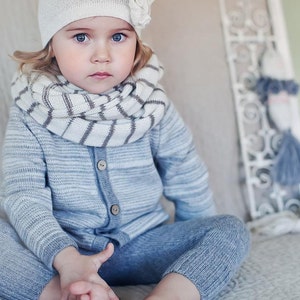 Wool cardigan girl in 100% baby alpaca knitted wool sweater girl sweater boy sweater baby cardigan gray alpaca sweater baby photo prop top image 2