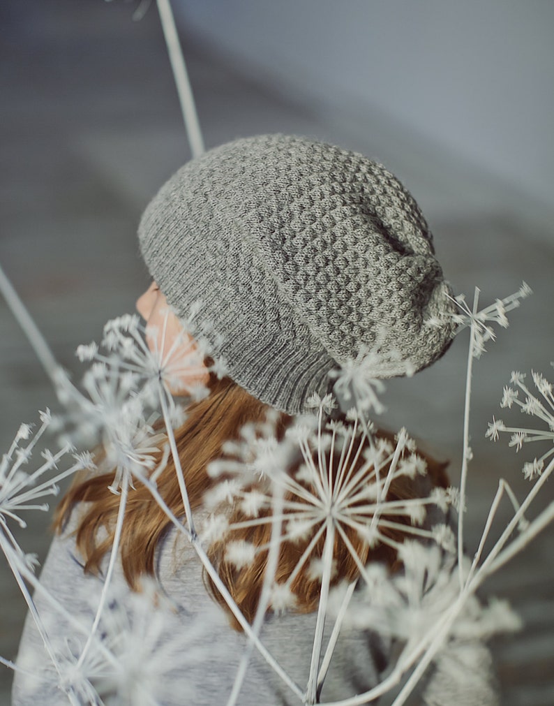 Kids hat Brown wool hat white alpaca hat gray knit hat baby alpaca beanie alpaca wool slouch toddler beanie girl hat boy knitted hat image 1