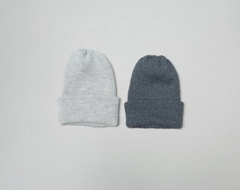 Doppellagige Alpaka Mütze unisex Männer Frauen 100% Baby Alpaka Wolle Winter warme Mütze grau braun camel creme weiß marine denim blau rosa Beanie