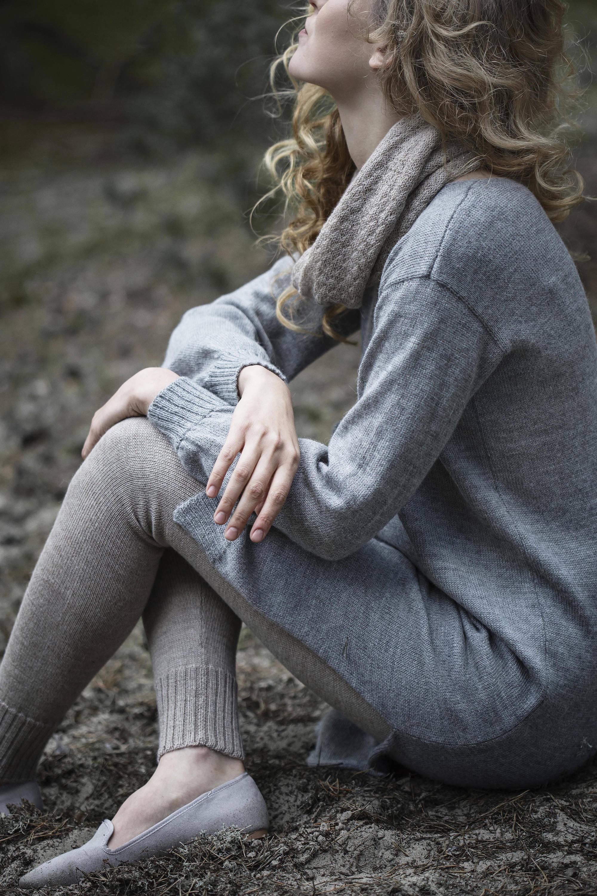 midi knit sweater dress