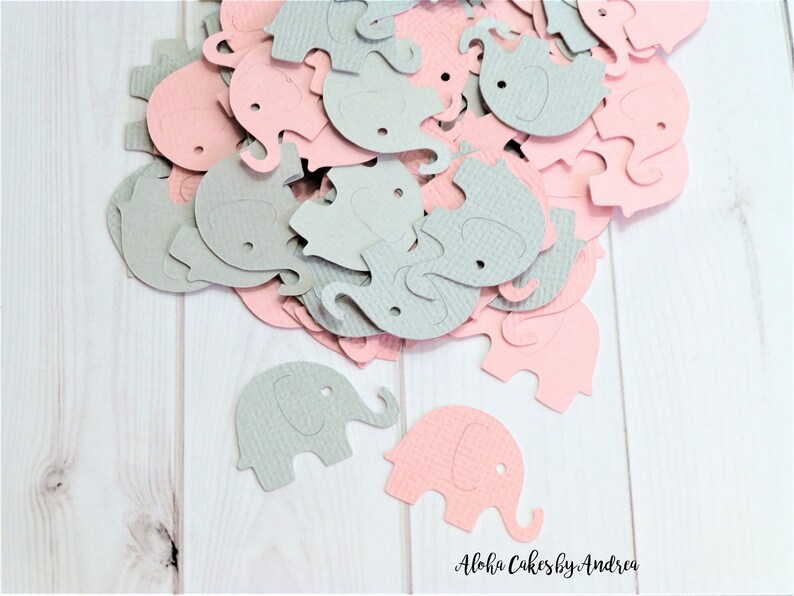 Elephant Confetti Baby Shower Decorations It S A Girl Etsy Elephant Confetti Baby Shower Decorations It S A Girl Etsy