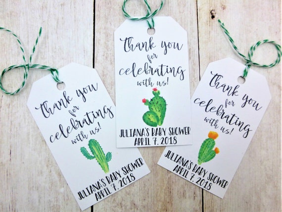 cactus baby shower favors