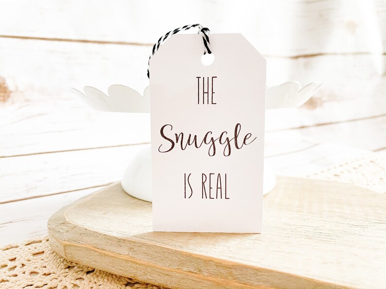 The Snuggle is Real Holiday Christmas Tag Cute Gift Luggage Etsy