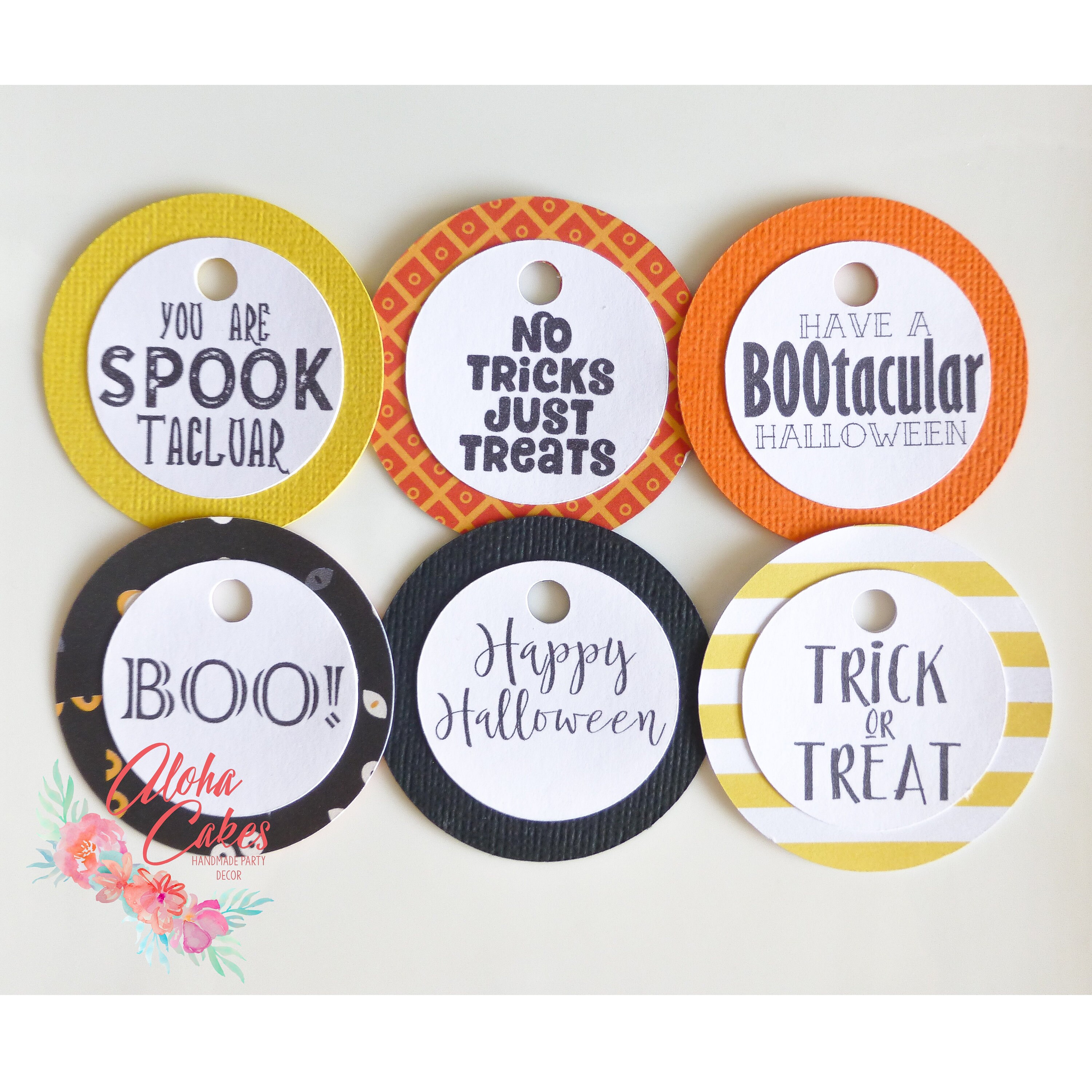 Halloween Party Favor Tags Party Decorations Spooktacular  Etsy