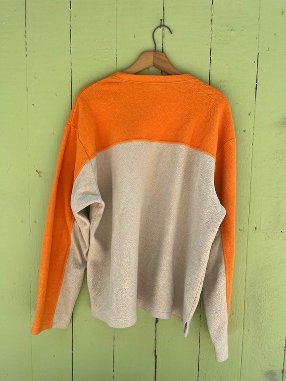 Orange/beige Fleece. Skater Fleece. Two toned. - image 3