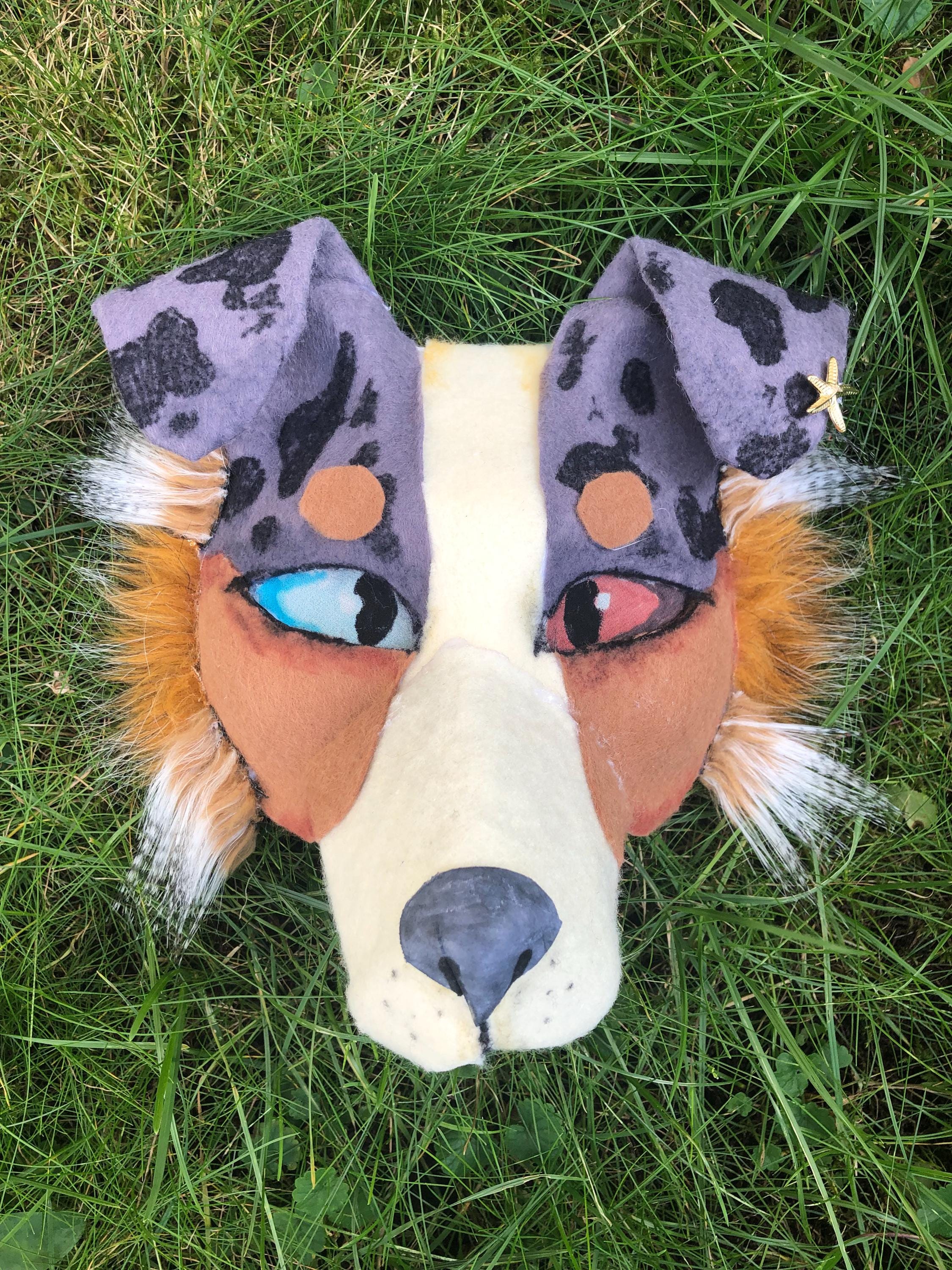 Australian Shepherd Therian Mask Etsy