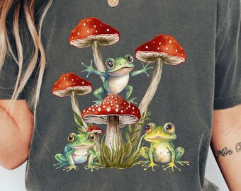 Mushroom Frog Shirt,Mushroom Frog Tee,Vintage Mushroom Frog Shirt,Retro Mushroom Frog Shirt,Retro Mushroom Frog Tee,Mushroom Frog Lover Gift