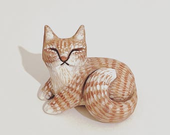 Custom Pet Cat: Handmade Clay Totem