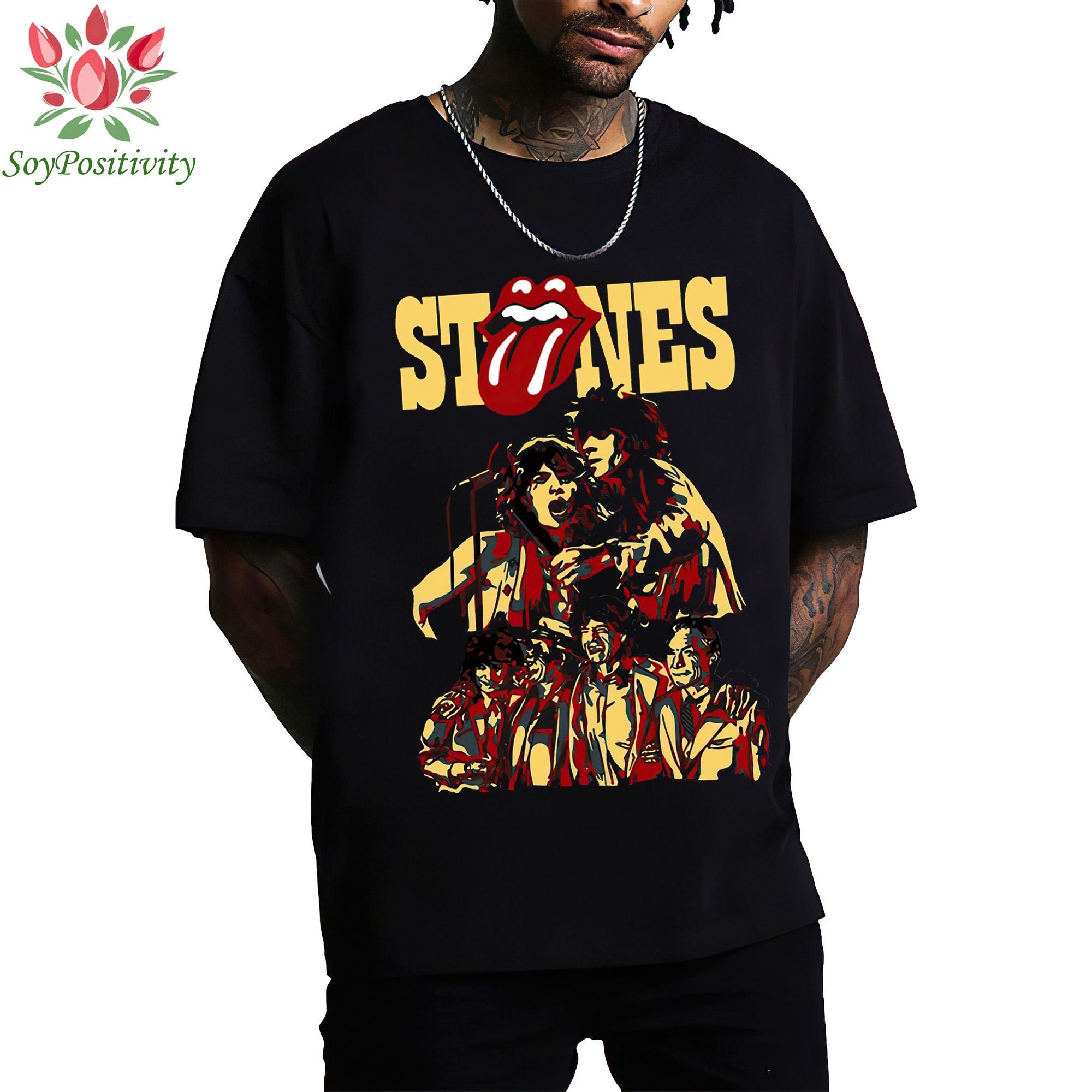 Discover Vintage Retro The Rolling Stones T-Shirt