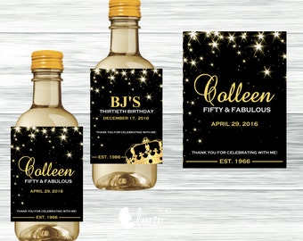 mini wine label etsy