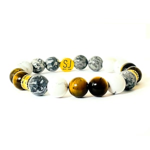 Men’s Beaded Bracelet | Tiger&#39;s Eye Jewelry | Gift for Him | Handmade Bracelet | Unique Gift for Boyfriend |Everyday Bracelet | Father’s Day