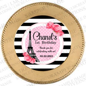 Eiffeltoren charger plate, Parijs charger plate, zwart-wit charger plate insert - digital file only