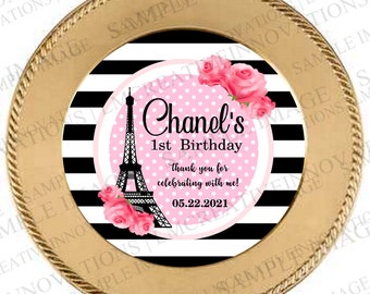Eiffel Tower Charger Plate, Paris Charger Plate, Black and White Charger Plate Insert - Digital File Only