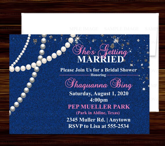 Denim and Pearls Bridal Shower 