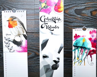 Calendrier 21 Design Illustrations Etsy France