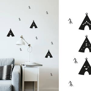 Wall decal - TeePee Tent - indian tipi