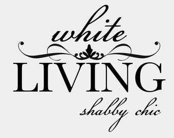 Tatuaje de muebles - Living white