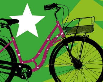 Stickers for your bicycle - stars