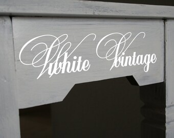 Tatuaje de muebles - vintage blanco