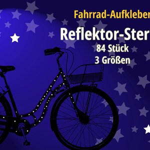 reflector sticker stars bicycle image 2