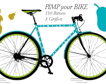 Pegatinas de bicicleta peras