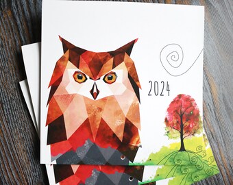 Kalender 2024 Design - Illustrationen