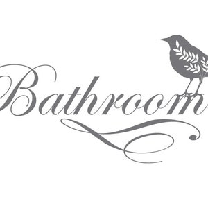 Wall decal bathroom image 1