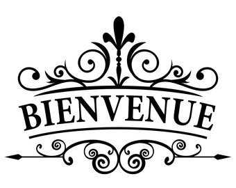 Furniture tattoo - Bienvenue - vintage - floral ornaments