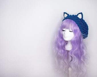 Cat hat (dark teal)