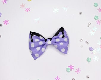 Lolita bow pastel-goth (lilac-black)