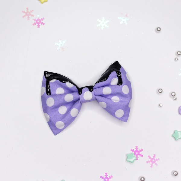 Lolita bow pastel-goth (lilac-black)