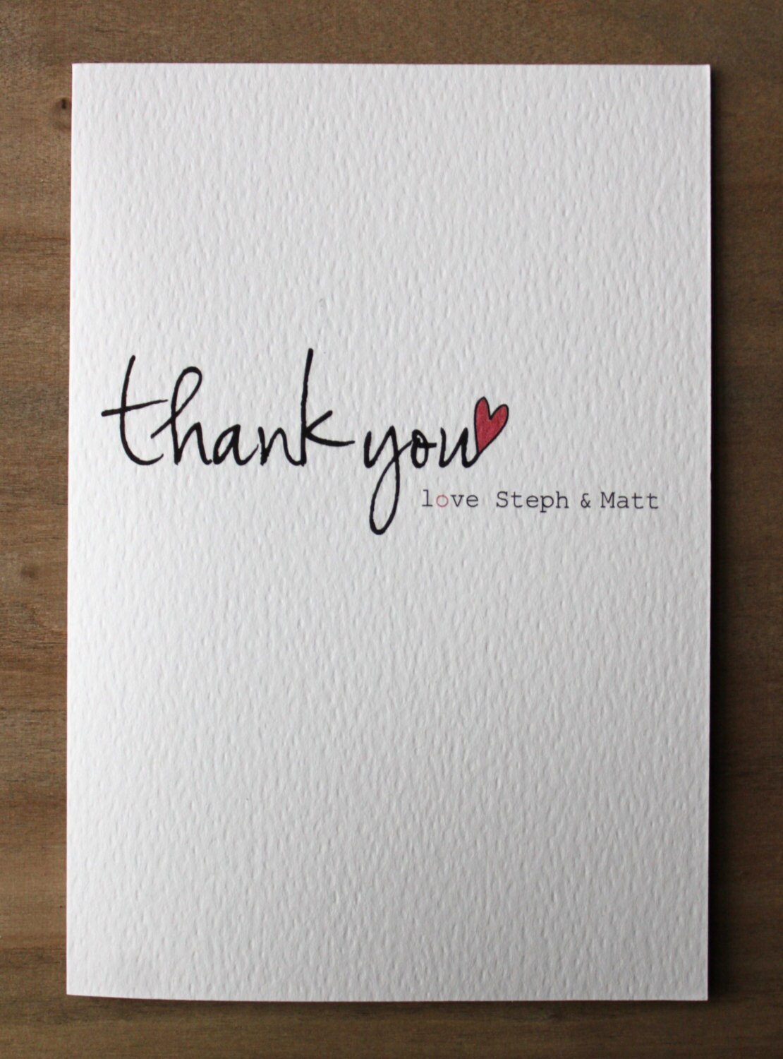 Personalised Thank You Card Etsy UK