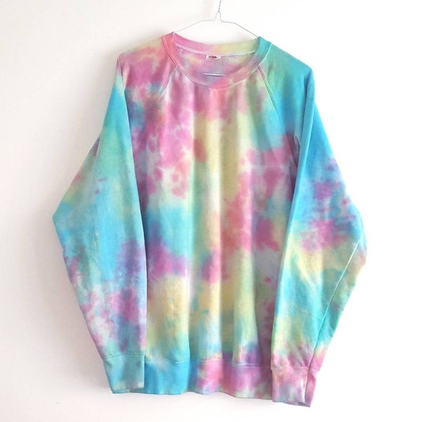 Sweater Top Pastel Tie Dye Jumper 90s Grunge Clothing Festival Jumper Hippie Pastel Goth Sweatshirt Pride S/M/L/XL/XXL