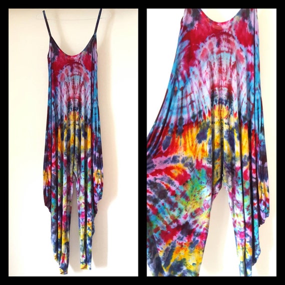 tie dye rompers and jumpsuits