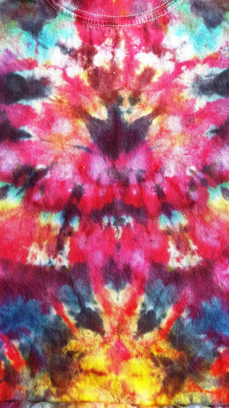 Tie Dyed Crop Top Tie Dye Tshirt 90s Grunge Clothing S/M/L/XL Etsy