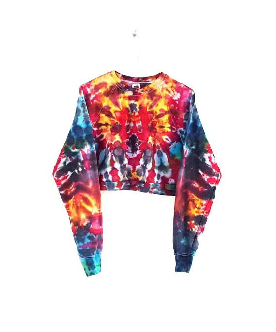 cropped tie dye sweater