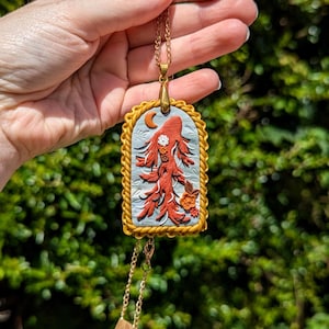 Polymer Clay Necklace - Handmade Necklace - Koi Carp Necklace - Japanese Koi Necklace - Boho Necklace - Gift For Her