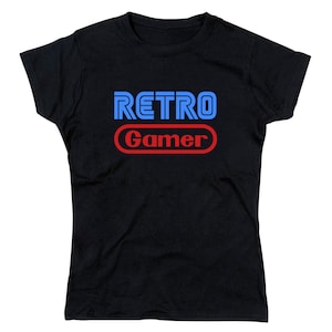Ladies Retro Gamer Tribute Tshirt
