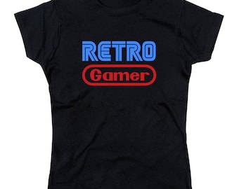 Ladies Retro Gamer Tribute Tshirt