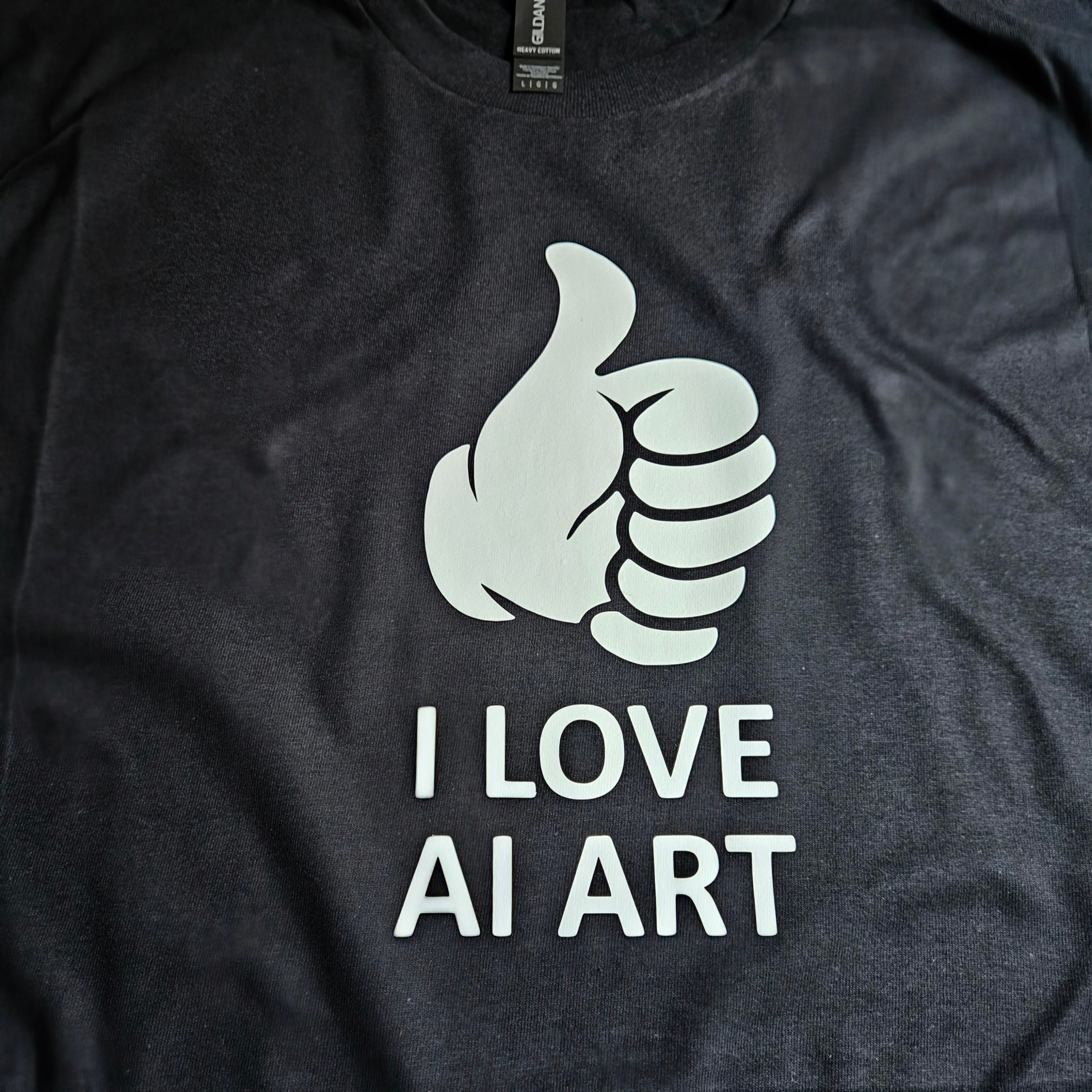 I Love AI Art Slogan Funny Hand Tshirt - Etsy