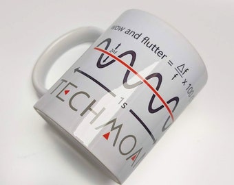 Techmoan Wow & Flutter Ceramic Tea Coffee Mug (325ml)