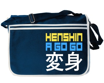 Viewtiful Henshin A Go Go Navy Blue Messenger Shoulder Bag